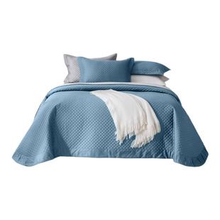 轻奢100S纯棉床盖单件绗缝夹棉床单三件套防滑加大尺寸四季用床罩