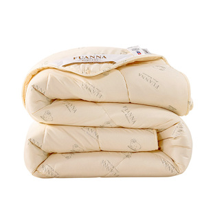 富安娜澳洲进口羊毛被100纯羊毛冬被被芯被褥秋冬季加厚保暖被子