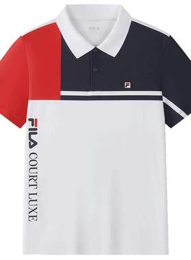 FILA斐乐中大童短袖POLO
