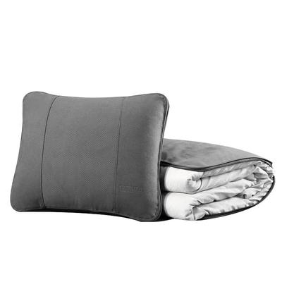 汽车抱枕被子两用折叠加厚冬季婴儿绒车载多功能车用空调被腰靠枕