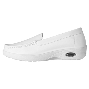 护士鞋女夏季新款透气软底气垫增高平底医护工作鞋白色小白单鞋子