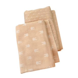 喵爸喵妈三层彩棉纱布布料纯棉透气婴儿宝宝棉布包被手工DIY面料