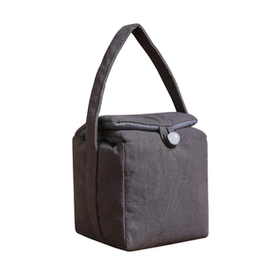 春泥素棉加厚茶壶茶具茶杯收纳包旅行包布袋提手棉布翻盖提手布包