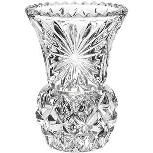 BOHEMIA原装进口水晶玻璃床头柜小花瓶 家用摆设 复古精致 梳妆台