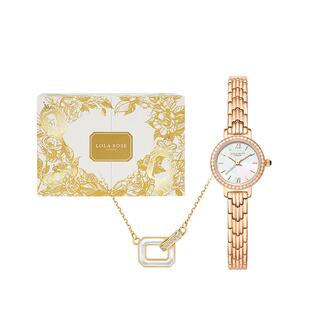 Lola Rose罗拉玫瑰 Lola Q礼盒英国小金表项链耳钉手表女生日礼物