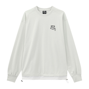 Karma8a 户外吸湿速干衣攀岩运动T恤男女同款休闲通勤假两件长袖