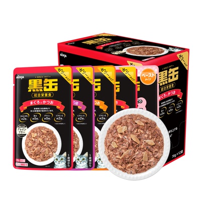 爱喜雅进口黑缶主食级餐包猫湿粮