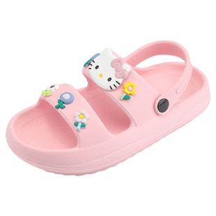 HelloKitty凯蒂猫童鞋女童凉鞋夏季新款女孩沙滩拖鞋儿童外穿凉拖