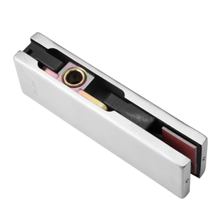 地弹簧门上下夹无框玻璃门夹小门夹一字夹曲夹304不锈钢上夹下夹