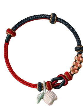 莫相离手工编织可穿珠手链