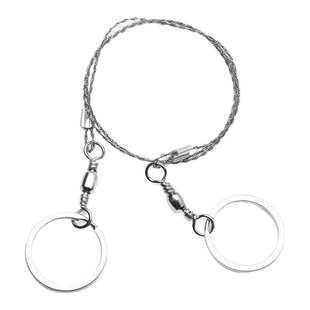 手拉线锯随身便携钢丝锯户外绳锯荒野求生锯不锈钢锯野外生存用品