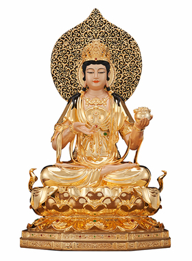台湾铜鎏金坚牢地神佛像家用供奉十二天之地天用地神中式摆件祝福