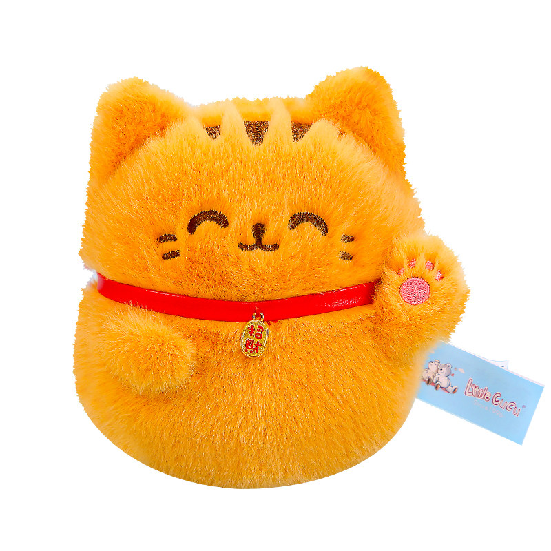 【可发声】好运招财猫毛绒玩具