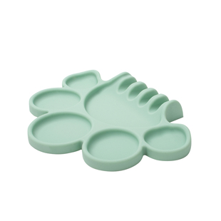 美妆硅胶盘睫毛美甲彩绘调色化妆盘粉底盘化妆刷支架盘甲片展示板