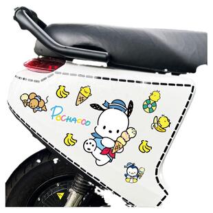 Pochacco帕恰狗电动车贴可爱卡通防水贴画摩托车头盔汽车装饰贴纸