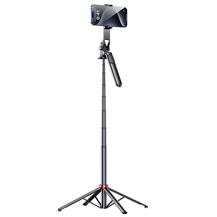 2025新款自拍杆落地三脚架旅游便携手机通用拍照防抖支架户外自拍vlog神器360度旋转演唱会直播手持拍摄架子