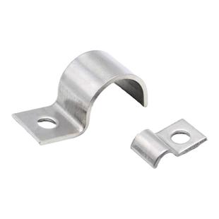 304不锈钢P型单边管卡304半边码单孔骑马卡201仪表管卡M10单管夹