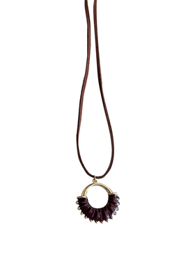 欧美复古金属圆形吊坠项链女时尚