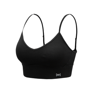 SN新款美利奴羊毛内衣女低强度吊带运动文胸背心女咩咩弹力系列