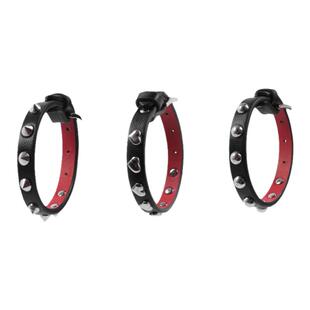 ROCKSTA 2022SS圆钉爱心尖钉铆钉羊皮可调节手环