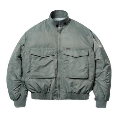 双拉链双口袋尼龙夹克