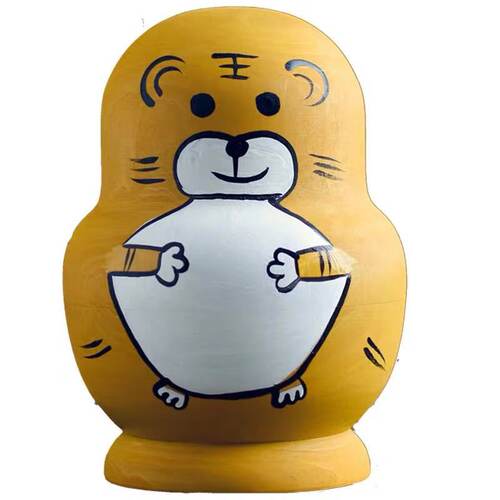 俄罗斯套娃15层熊猫风干椴木手绘创意节日礼物儿童益智玩具摆件