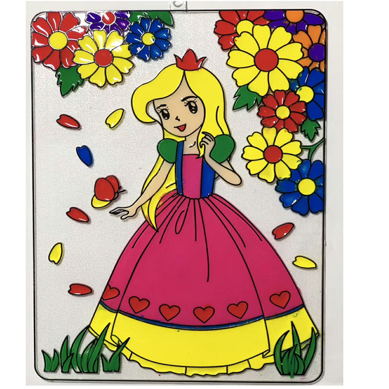 冰晶彩绘透光画diy手工益智