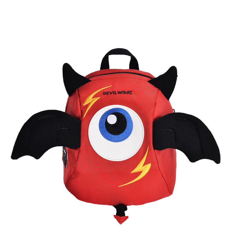 DevilWing新款儿童小恶魔书包1-3岁宝宝防走失双肩背包休闲可爱潮