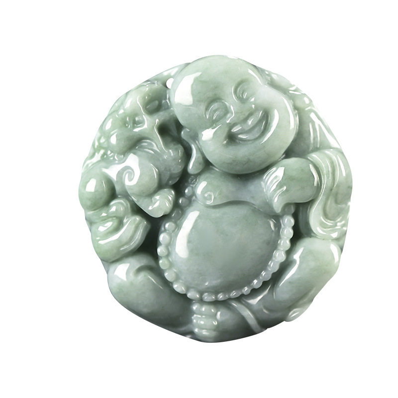 翡翠貔貅佛挂件项链弥勒佛吊坠
