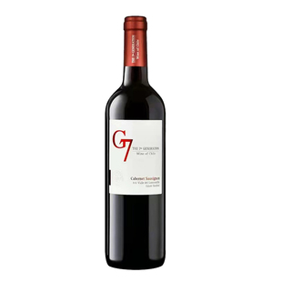 智利原产G7干型赤霞珠红葡萄酒梅洛红酒 干红红酒750ml/瓶