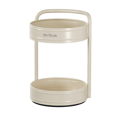 麦桶桶奶油双层360°旋转置物架