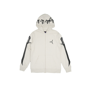 TGFCLUB美式街头2025ss双刀刺绣蛇头拉链开衫卫衣