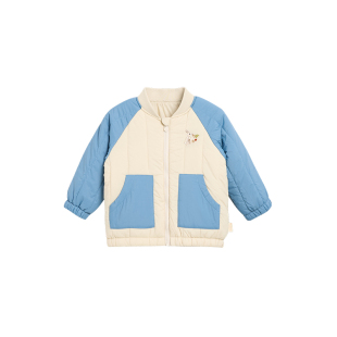 whitewheat【无氟防水】儿童26冬季新款男童女宝锁温保暖棉服外套