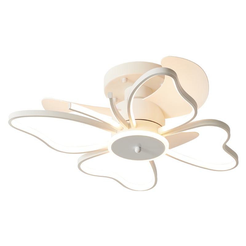 现代简约风扇灯卧室创意智能吸顶灯具2025新款家用餐厅北欧电扇灯