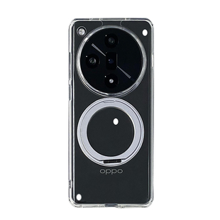 OPPOfindx8ultra手机壳新款带支架findx8s+保护套磁吸透明支点findx8Pro高级感适用气囊全包防摔x7外旋转男生