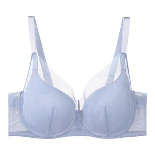 【薄模杯】安莉芳官方奥莱舒适上托光面文胸薄款大胸大码内衣女