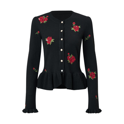 冬日千金感穿搭-玫瑰千金针织