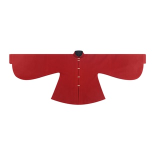 谜阿凰【红呢琵琶袖】原创明制汉服上衣秋冬国风拜年新年战袍女款