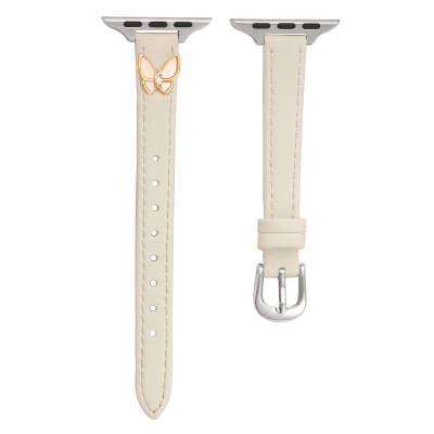 手表FIT4/3皮质蝴蝶钉小蛮腰表带