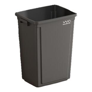 家用无盖垃圾桶大容量厨房超大号40升户外商用庭院方形桶形塑料桶