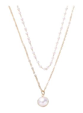 时尚简约法式复古巴洛克珍珠锁骨链网红ins小众手作少女学生项链