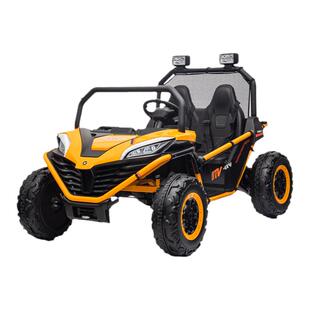 儿童电动车四轮越野汽车小孩双座遥控童车玩具车可坐大人轻音电机