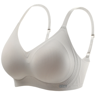 内衣女小胸聚拢上托防下垂2025新款爆款无钢圈无痕薄款舒适文胸罩