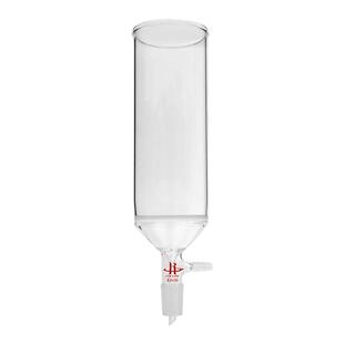 砂芯抽滤层析柱高硼硅玻璃减压层析柱砂板抽过滤色层分析柱玻璃