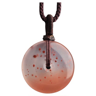 梵峙22.3南红玛瑙平安扣满天星冰飘草花川料原矿送证书