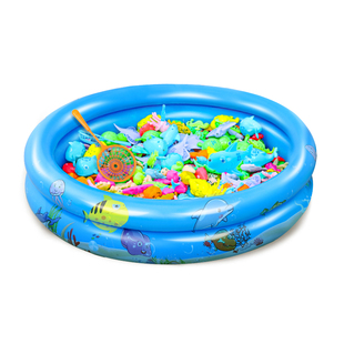 钓鱼玩具儿童1到3岁宝宝周岁生日礼物一岁以上小孩益智磁吸捞鱼池