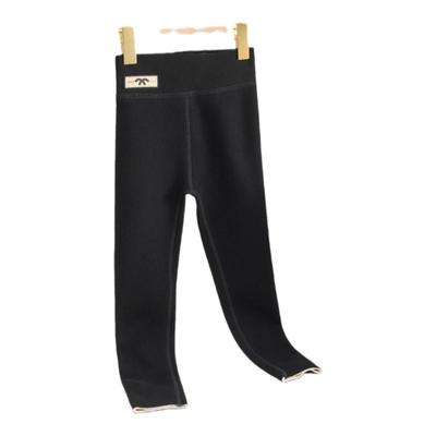 棉奇熊女童加绒加厚打底裤秋冬款