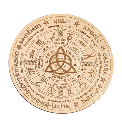 木质表盘灵摆板水晶灵盘