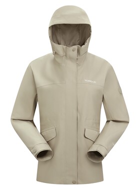 鹅绒探路者羽绒内胆户外冲锋衣男2026新款三合一徒步登山服外套女