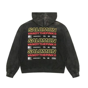 【官方正品】VandyThePink × Salomon 萨洛蒙联名标语连帽衫卫衣